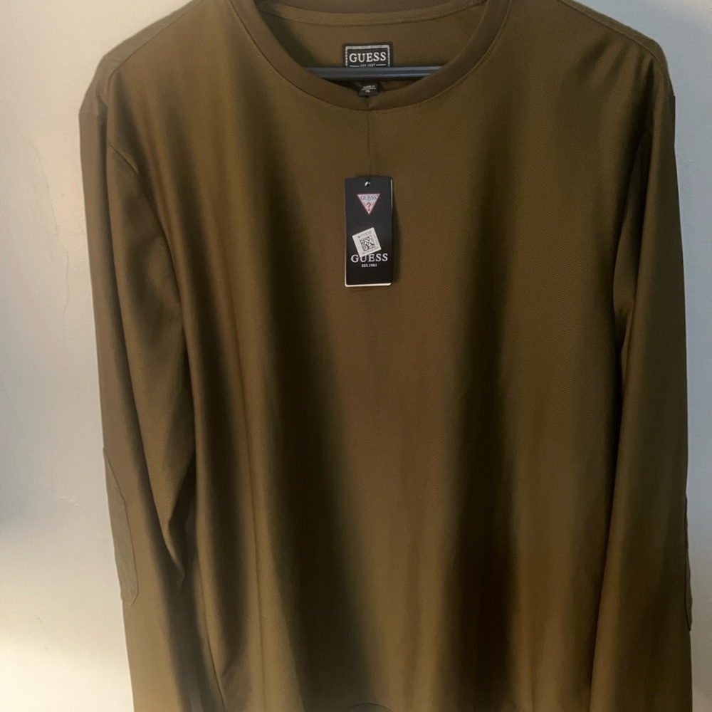GUESS Men's Olive Shirt, BNWT, Size XL